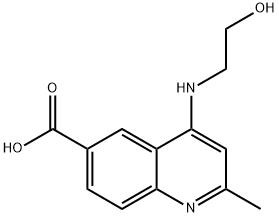 6-Quinolinecarboxylic  acid,  4-[(2-hydroxyethyl)amino]-2-methyl-,1002247-91-7,结构式