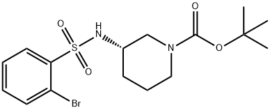 S-3-(2-bromobenzenesulfonamido)-N-Boc-piperidine
|S-3-(2-bromobenzenesulfonamido)-N-Boc-piperidine
