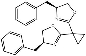 (4S,4'S)-2,2'-Cyclopropylidenebis[4,5-dihydro-4-(phenylm
ethyl)oxazole],99%e.e. Structure