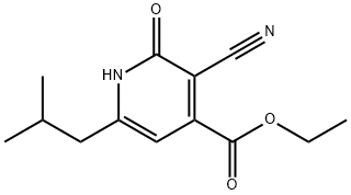 ethyl 3-cyano-2-hydroxy-6-(2-methylpropyl)pyridine-4-carboxylate Structure