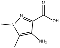 1H-Pyrazole-3-carboxylic  acid,  4-amino-1,5-dimethyl- Structure