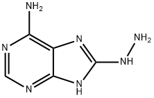 9H-Purin-6-amine,  8-hydrazinyl-,1008466-30-5,结构式