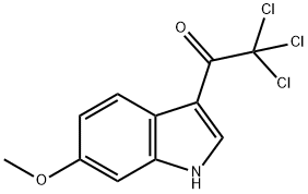 Ethanone, 2,2,2-trichloro-1-(6-methoxy-1H-indol-3-yl)- Struktur