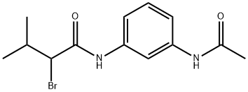 Butanamide, N-[3-(acetylamino)phenyl]-2-bromo-3-methyl- Structure