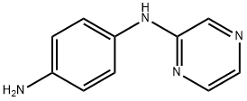 1-N-(Pyrazin-2-yl)benzene-1,4-diamine 化学構造式