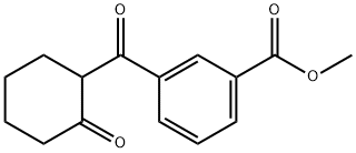 METHYL 3-(2-OXOCYCLOHEXANECARBONYL)BENZOATE Struktur