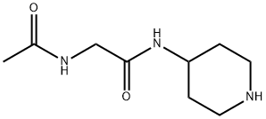 2-ACETAMIDO-N-(PIPERIDIN-4-YL)ACETAMIDE Struktur