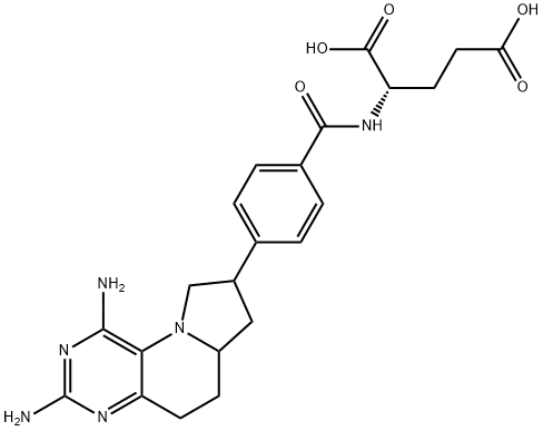 5,10-methylene-5,6,7,8-tetrahydro-8,10-dideazaminopterin Struktur