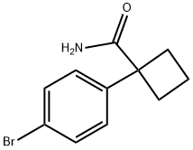 1-(4-bromophenyl)cyclobutane-1-carboxamide Structure