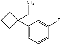 [1-(3-fluorophenyl)cyclobutyl]methanamine Structure