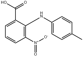 Benzoic acid, 2-[(4-methylphenyl)amino]-3-nitro-,103942-96-7,结构式