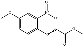 2-Propenoic acid, 3-(4-methoxy-2-nitrophenyl)-, methyl ester Structure