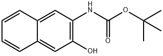 Carbamic acid, N-(3-hydroxy-2-naphthalenyl)-, 1,1-dimethylethyl ester Structure