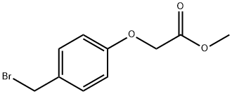 Acetic acid, 2-[4-(bromomethyl)phenoxy]-, methyl ester Struktur