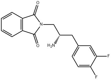 2-[(2S)-2-Amino-3-(3,4-difluorophenyl)propyl]-1H-isoindole-1,3(2H)-dione Structure