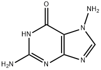 6H-Purin-6-one, 2,7-diamino-1,7-dihydro- 化学構造式