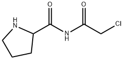 2-Pyrrolidinecarboxamide, N-(2-chloroacetyl)- Structure