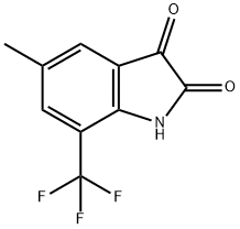 1H-Indole-2,3-dione, 5-methyl-7-(trifluoromethyl)- Structure