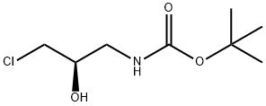 Carbamic acid, N-[(2R)-3-chloro-2-hydroxypropyl]-, 1,1-dimethylethyl ester Struktur