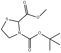 METHYL N-BOC-THIAZOLIDINE-2-CARBOXYLATE Structure