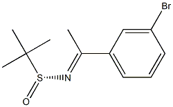 (R,E)-N-(1-(3-溴苯基)亚乙基)-2-甲基丙烷-2-亚磺酰胺,1076160-64-9,结构式