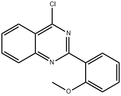 Quinazoline, 4-chloro-2-(2-methoxyphenyl)- 化学構造式