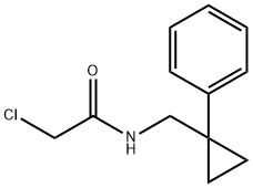 2-氯-N-[(1-苯基环丙基)甲基]乙酰胺, 1087792-01-5, 结构式