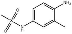 N-(4-アミノ-3-メチルフェニル)メタンスルホンアミド 化学構造式