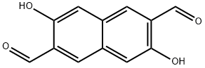 2,6-Naphthalenedicarboxaldehyde, 3,7-dihydroxy- Struktur