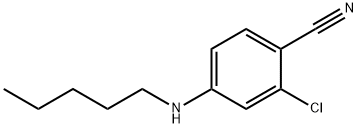 Benzonitrile, 2-chloro-4-(pentylamino)- Structure