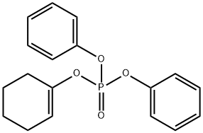 Phosphoric acid, 1-cyclohexen-1-yl diphenyl ester Structure