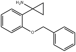 Cyclopropanamine, 1-[2-(phenylmethoxy)phenyl]- Structure