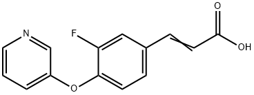 3-[3-Fluoro-4-(pyridin-3-yloxy)phenyl]prop-2-enoic Acid Structure