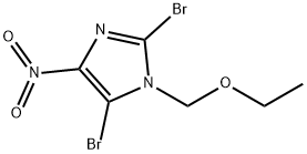 2,5-DIBROMO-1-(ETHOXYMETHYL)-4-NITRO-1H-IMIDAZOLE 结构式