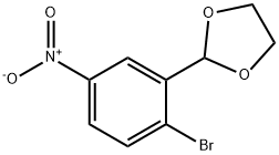2-(2-溴-5-硝基苯基)-1,3-二氧杂环戊烷, 1101131-28-5, 结构式