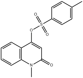 2(1H)-Quinolinone, 1-methyl-4-[[(4-methylphenyl)sulfonyl]oxy]- Struktur