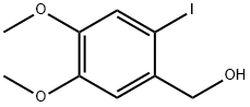 (2-碘-4,5-二甲氧基苯基)甲醇,110451-87-1,结构式