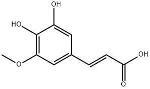 反式-5-羟基阿魏酸 结构式