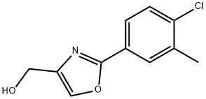 4-Oxazolemethanol, 2-(4-chloro-3-methylphenyl)-,1107663-05-7,结构式