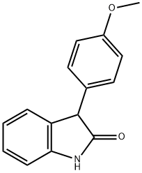 3-(4-METHOXYPHENYL)INDOLIN-2-ONE,111474-74-9,结构式