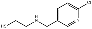 Ethanethiol, 2-[[(6-chloro-3-pyridinyl)methyl]amino]- Structure