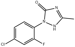 3H-1,2,4-Triazol-3-one, 2-(4-chloro-2-fluorophenyl)-1,2-dihydro-5-methyl-,111992-04-2,结构式