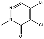 3(2H)-Pyridazinone, 5-bromo-4-chloro-2-methyl- Structure