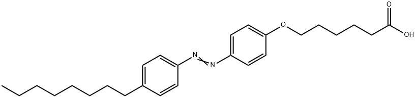 4-(5-Carboxypentamethyleneoxy)-4''-octylazobenzene 化学構造式