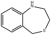 4,1-Benzothiazepine, 1,2,3,5-tetrahydro- 化学構造式