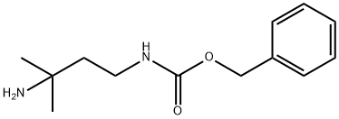 (3-氨基-3-甲基丁基)氨基甲酸苯甲酯 结构式