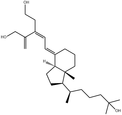 2-nor-1,3-seco-1,25-dihydroxyvitamin D3 Structure