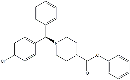 chlorophenyl)phenylMethyl]-1-piperazi-necarboxylic acid, phenyl ester Struktur