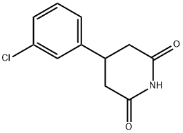 4-(3-chlorophenyl)piperidine-2,6-dione Structure