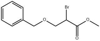 Propanoic acid, 2-bromo-3-(phenylmethoxy)-, methyl ester Structure